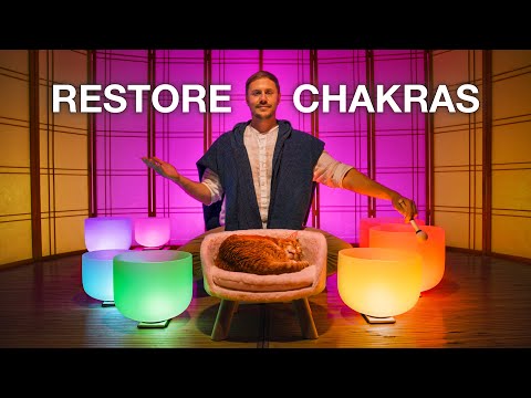 Chakra Restoration Sound Bath | Crystal Singing Bowls for Balance and Healing