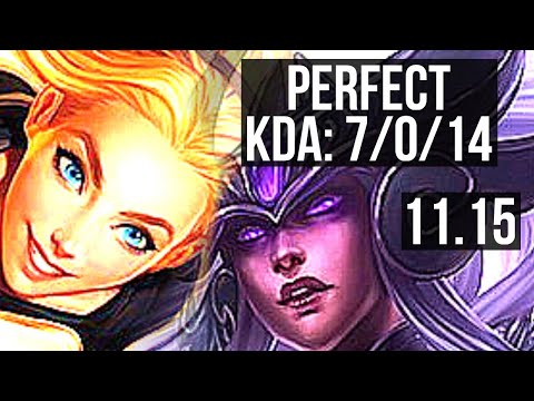 LUX vs SYNDRA (MID) | 7/0/14, Godlike, 800K mastery, 300+ games | BR Diamond | v11.15