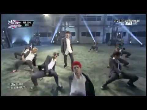130801 EXO - Growl @ M! Countdown Comeback Stage
