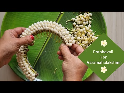 Malllige (Jasmine ) Crown / Kiritam/Prabhavali for Varamahalakshmi Puja 2023