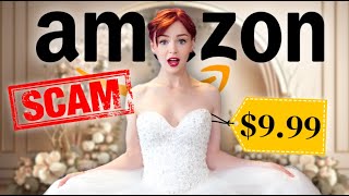 Trying On AMAZON Wedding Dresses