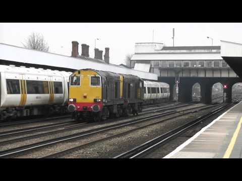 (HD) *RARE* DRS/GBRf 20301, 20302, 20304 & 20305 Depart Tonbridge Working 0Y22, 30/1/11