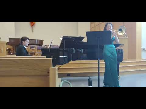 Gracie Potter, Trombone , Caden Potter, Piano,  Concertino  VID 20230603 123235114