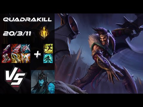 BOTTOM Draven vs Kalista [QUADRAKILL] - NA Grandmaster Patch 25.S2.3