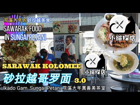 EP41 SP Sarawak Kolo Mee 砂拉越哥罗面无防腐剂碱水马来西亚美食双溪大年Malaysia Food Sungai Petani Kedah真善美茶室 Ikado Gam