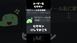 ユーザー名はヒカキンにしておこう