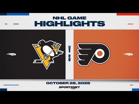 NHL Highlights | Penguins vs. Flyers - October 28, 2025