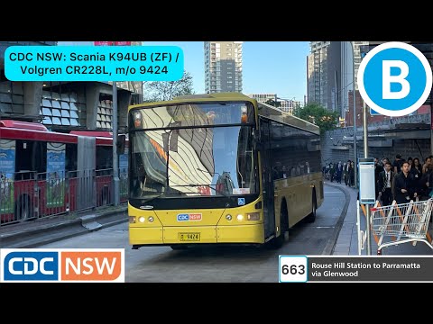 CDC NSW: Scania K94UB (ZF) / Volgren CR228L, m/o 9424