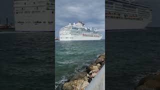 Coral Princess Departs Port Everglades #shorts #cruiseship #princesscruiseship