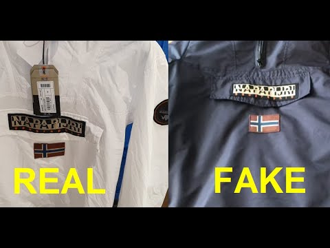 Real vs Fake Napapijri Rainforest. How to spot fake pocket 1 jacket