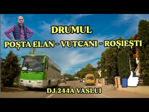Pe drumul Posta Elan - Vutcani - Rosiesti pe DJ 244A Vaslui video 4K septembrie 2023