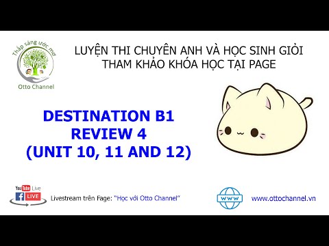DESTINATION B1 - REVIEW 4 (UNITS 10, 11 AND 12)