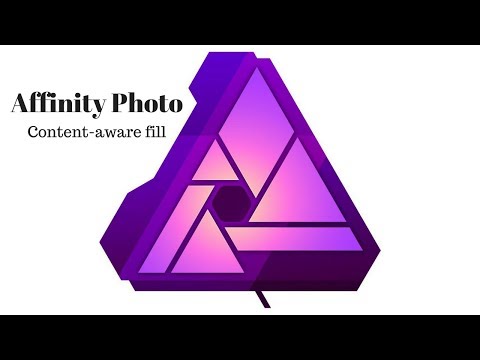 Affinity Photo Content aware fill Video