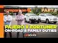 Toyota Fortuner Crusade Vs Mitsubishi Pajero Sport Comparison ON ROAD Part 1 2