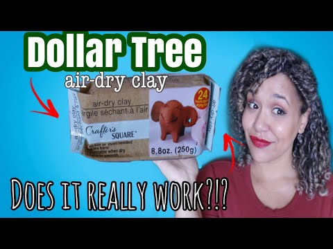 Part of a video titled Dollar Tree Air-Dry Modeling Clay! Does it actually Work?!? - YouTube