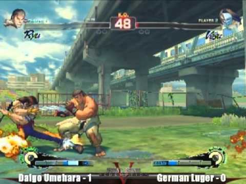 Daigo Umehara vs German Luger SBR SSF4 Singles