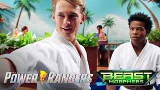 Blaze vs Devon | Power Rangers Beast Morphers Episode 1 &quot;Beasts Unleashed&quot;