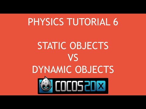 Cocos2d x C Physics Tutorial 6 Static Objects Vs Dynamic Objects