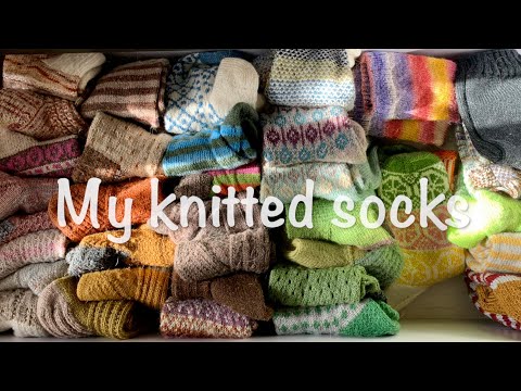 My knitted socks - I am obviously in a cleaning mood :)