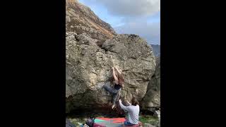 Video thumbnail of Klem's Bulge, 7a  Sheep Pen