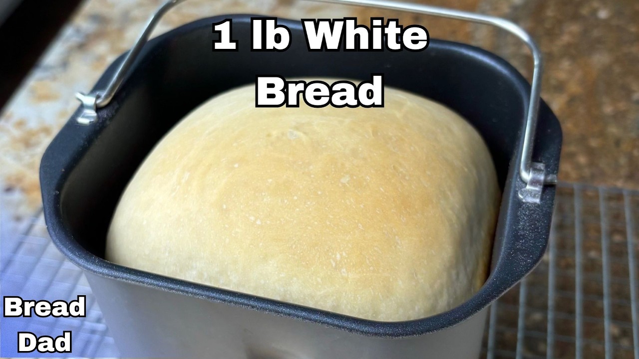1 lb Bread Machine White Bread - Soft & Buttery (for small compact bread machines)