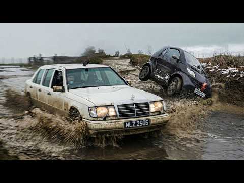 We Took a Limo and a Smart Car Off Road... Which Survived?