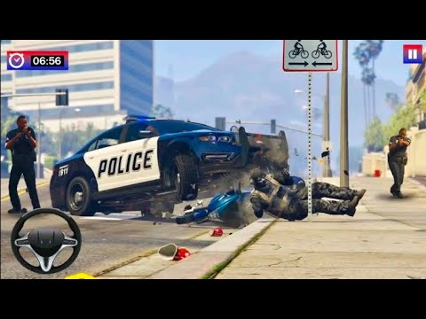 US Police Car Chase Driver Simulator - Crime Transport Prisoner Driving - Android GamePlay
