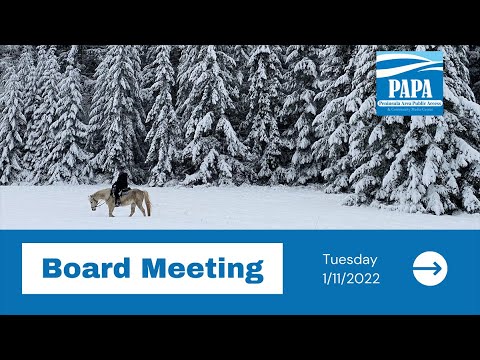 Peninsula Area Public Access Board Meeting - January 11, 2022