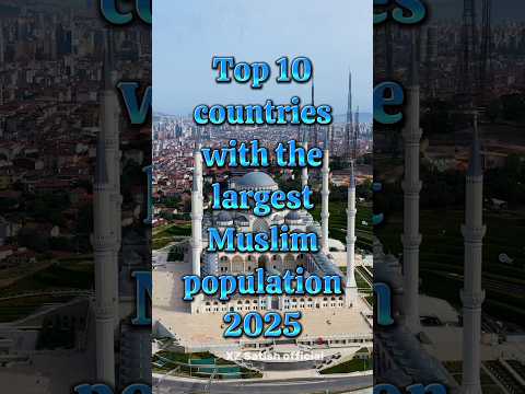 Top 10 countries with the largest Muslim population 2025😯 #top10 #mostpopulated #muslim #islam #top
