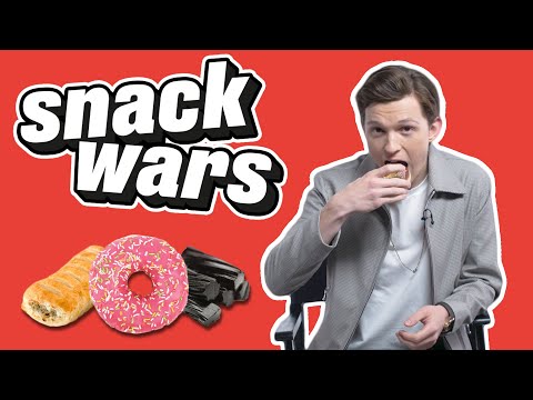 Tom Holland Tries Best British And American Snacks | Snack Wars