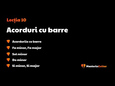 Lectia 10 - Acorduri cu barre | Cursul pentru incepatori