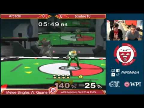 WPI PTS 23 - Arcade (C.Falcon) vs bonfire10 (Sheik) - Melee - Winners Quarterfinals