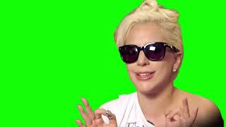 Lady Gaga "talented, brilliant, incredible, amazing, show-stopping, spectacular..." green screen