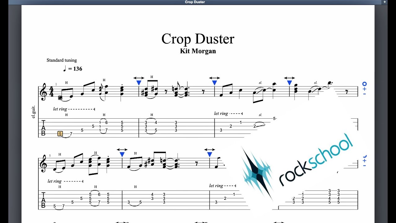 Crop Duster Rockschool Grade 4 Guitar