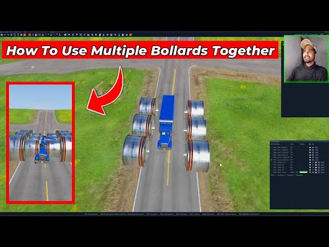 How to use multiple bollards together in Beamng Drive | BeamNG.Drive