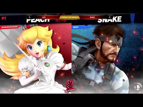 Buzzard Gaming Monthly #3 - WAH (Snake) Vs Ark (Peach, Lucina) - Pools