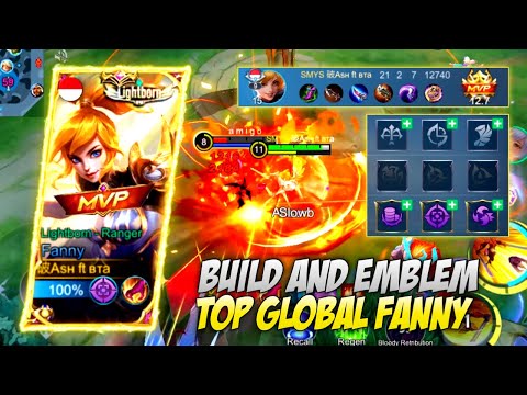 21 KILL ‼️ FANNY BUILD AND EMBLEM SETTING 2023 FROM TOP GLOBAL | FANNY SETTING CONTROL 2023 | MLBB