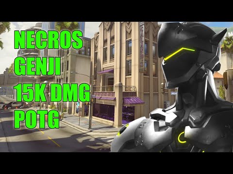 NECROS FASTEST GENJI GAMEPLAY 15K DMG - GRAND MASTER OVERWATCH SEASON 23