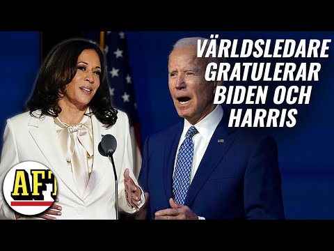 Så reagerar omvärlden på Joe Bidens och Kamala Harris valseger