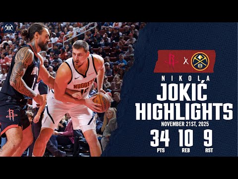 Nikola Jokić NEAR Triple-Double | Highlights vs. HOU