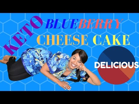 Delicious Keto Blueberry Cheesecake