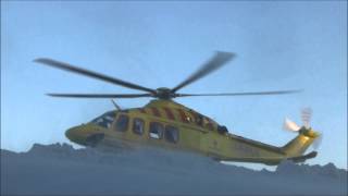 preview picture of video 'Air Ambulance taking off in the snow from UNN Harstad Hospital, Norway'