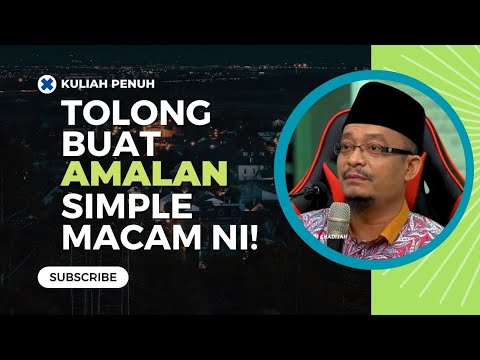 Jika Sibuk Sangat, Ini Sudah MEMADAI 