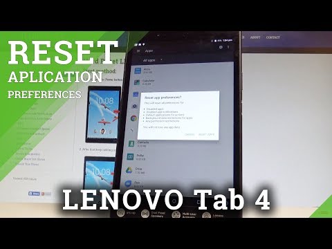 How to Reset App Preferences in LENOVO Tab 4 - Restore App Settings |HardReset.Info