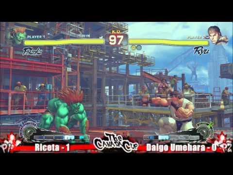 Riceata vs Daigo Umehara Canada Cup 2010 Feature match #1 SSF4 Singles