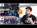REACTION TO BOYGROUPS STRAY KIDS MANIAC KPOP INI CALL119 JPOP BE MY BOYFRIENDS 2 CHOCOLATE