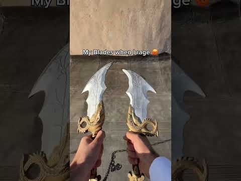 My Blades Before And After My Rage  🤬 #godofwar