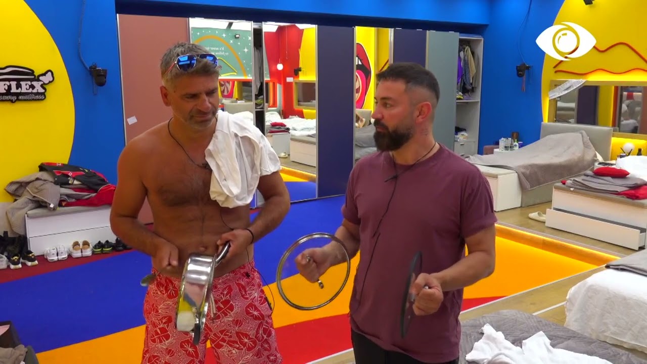 Luizi, Visi dhe Qetsori zgjojnë banorët me enë kuzhine