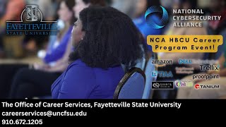 National Cybersecurity Alliance (NCA) HBCU Career Program Event at UNC