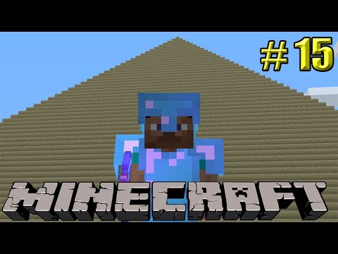minecraft - Em Busca Do Diamante #15  Fiz Uma Pirâmide Humanamente Impossível